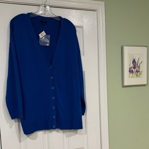 Talbots Royal Blue Cardigan Sweater